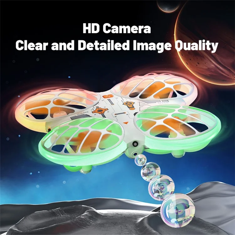 H122 Smart Obstacle Avoidance Drone with Neon Light HD Aerial Photography Quadcopter with 1 Battery