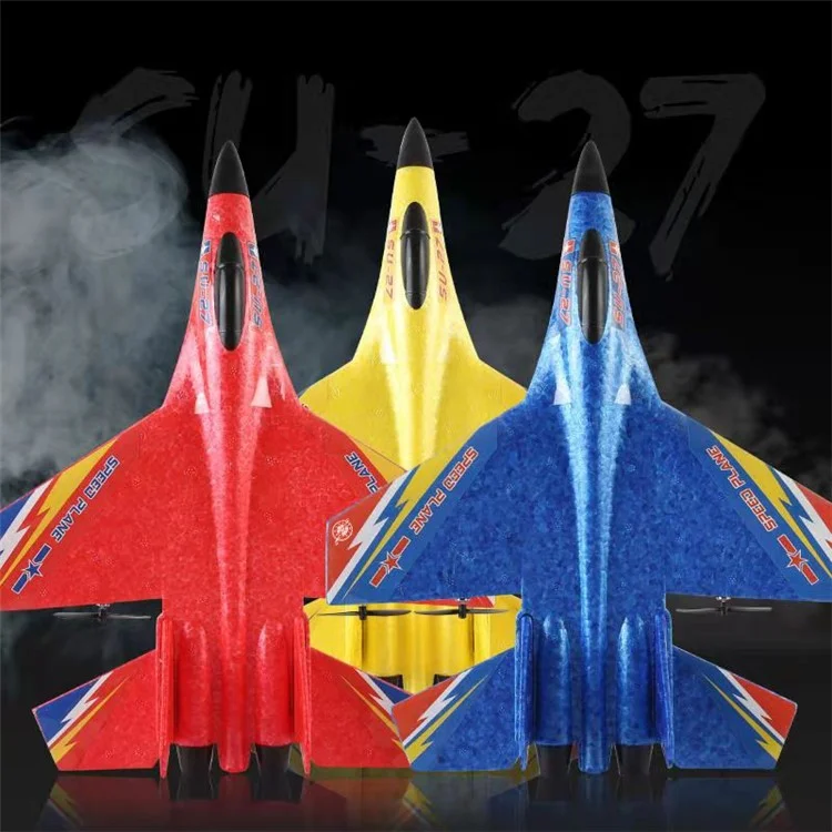 HW28 (SU27) RC Plane for Kids 2.4GHz 2.5 Channel Remote Control Airplane EPP Foam RC Glider - Yellow