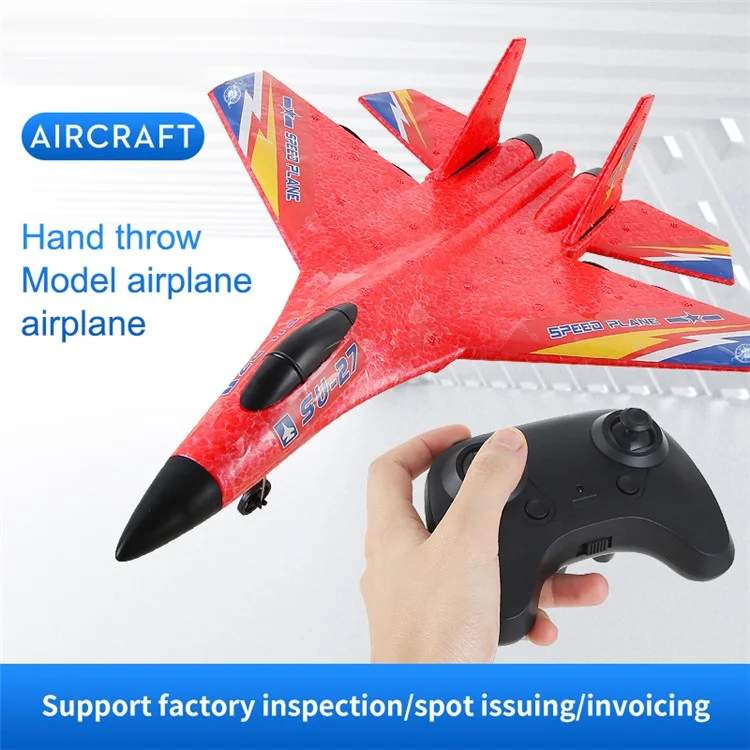 HW28 (SU27) RC Plane for Kids 2.4GHz 2.5 Channel Remote Control Airplane EPP Foam RC Glider - Yellow