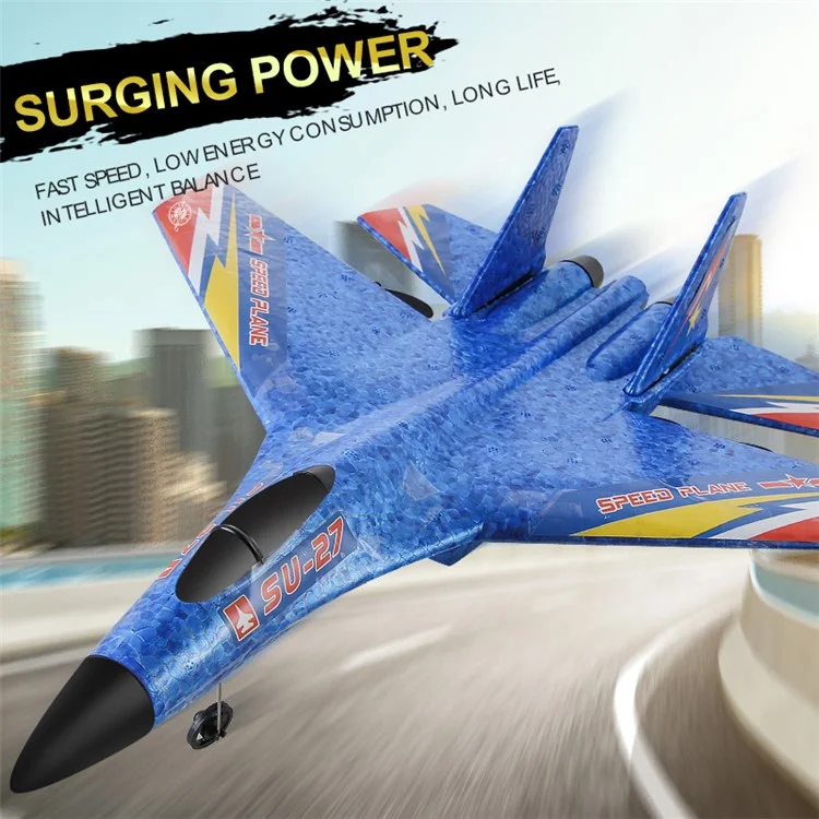 HW28 (SU27) RC Plane for Kids 2.4GHz 2.5 Channel Remote Control Airplane EPP Foam RC Glider - Yellow