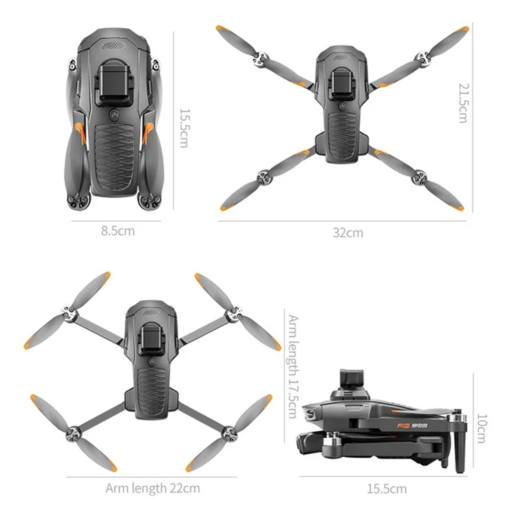 RG800 MAX Brushless Drone Dual Camera GPS Positioning Obstacle Avoidance FPV Quadcopter with 1 Battery