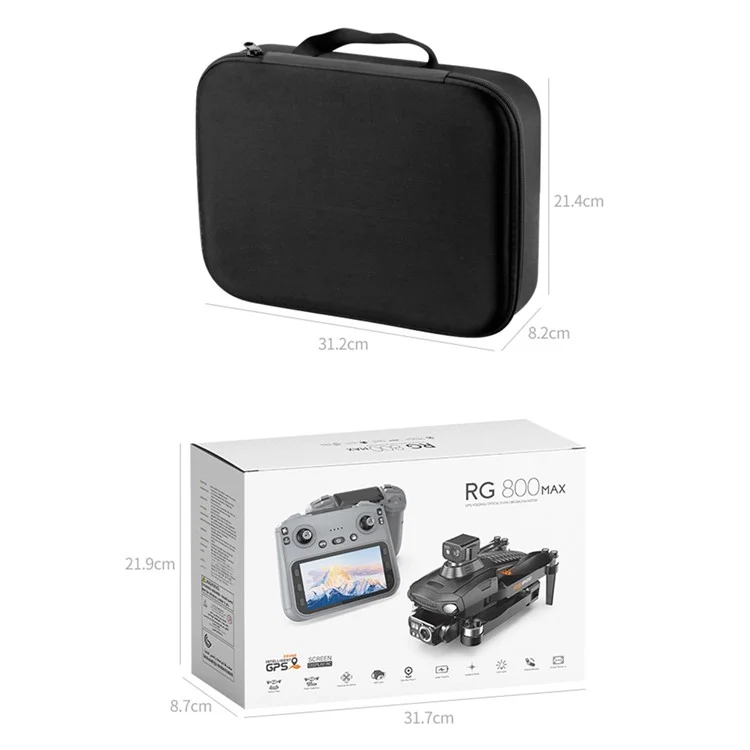 RG800 MAX Brushless Drone Dual Camera GPS Positioning Obstacle Avoidance FPV Quadcopter with 1 Battery