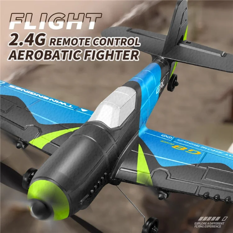 4DRC 4D-G8 Avión Planeador de Espuma EPP con Giroscopio de 6 Ejes para Niños, con 1 Batería