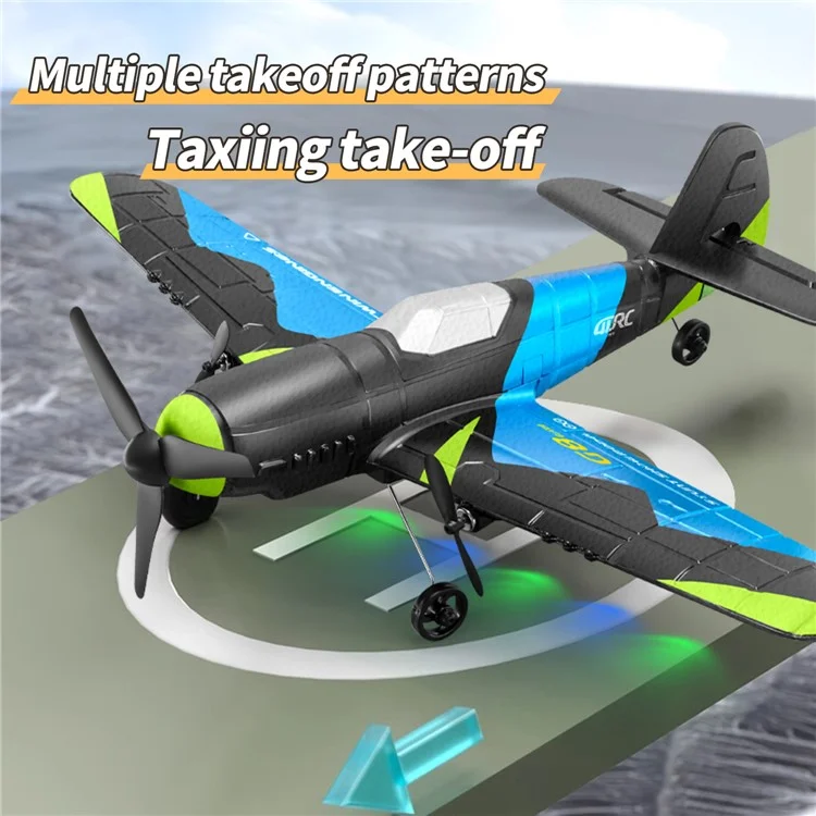 4DRC 4D-G8 EPP Foam RC Airplane 6 Axis Gyroscope Fixed Wing Glider Aircraft Toy for Kids, with 2 Battery