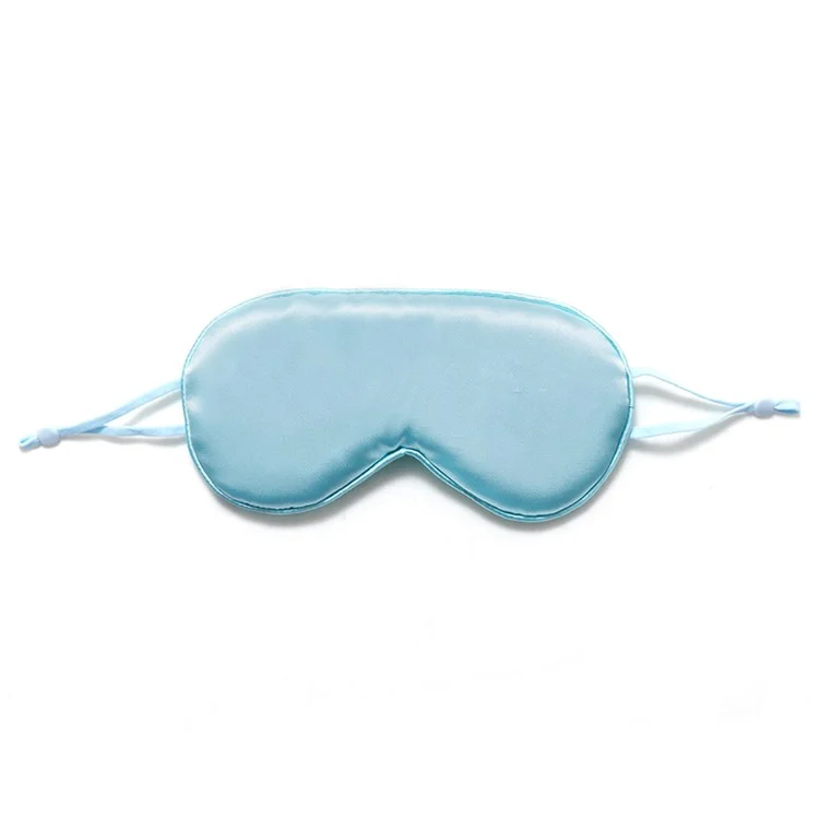 Eye Covering Blindfold with Ear Loop Imitated Silk Eye Shade Cover for Sleeping Travel (ST) - Green