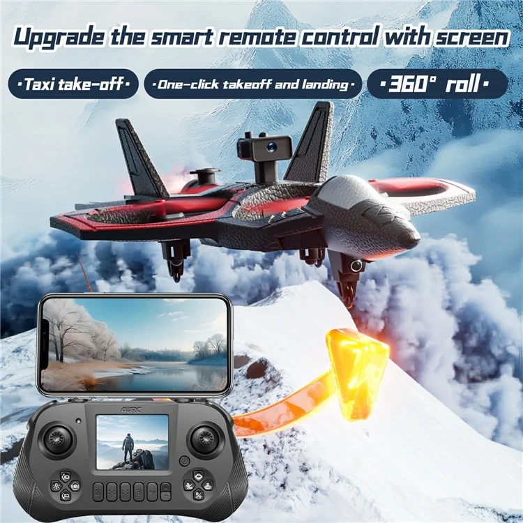 4DRC 4D-V46 HD Drone de Photographie Aérienne en ABS + EPP avec Évitement d'Obstacles, Batterie Simple - Bleu