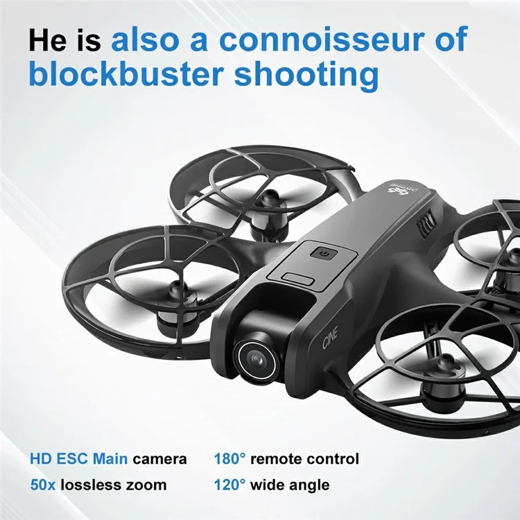 V666 Dual HD Camera Mini Drone Optical Flow Positioning RC Aircraft with Screen Remote, 2 Batteries - Grey