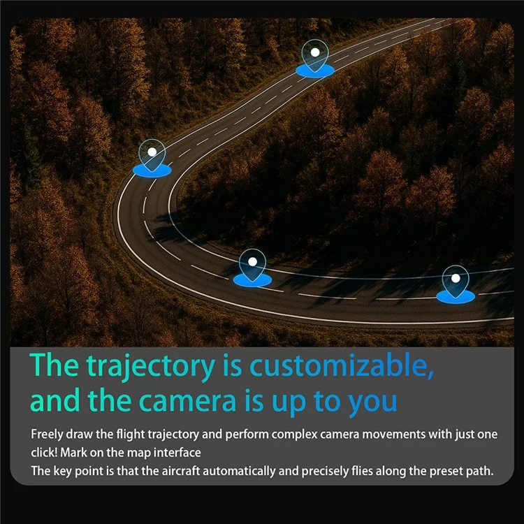 4DRC 4D-F8 Drone GPS con Fotografia Aerea HD, Quadricottero Brushless con Evitamento Ostacoli, Tre Batterie
