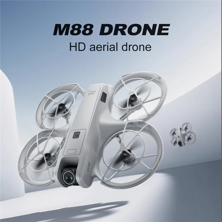 M88 Drone Quadricoptère avec Stabilisation par Flux Optique et Double Caméra HD pour Photographie Aérienne, Trois Batteries