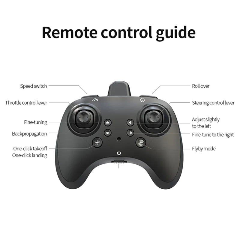 K500 MAX Remote Control Quadcopter Drone Altitude Hold Flight Stunt Toy RC Aircraft, Single Battery - Camo Blue