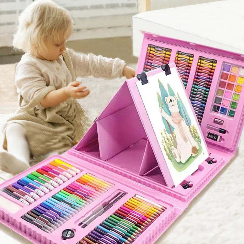 208 Crayons de Couleur Aquarellables pour Dessin, Esquisse et Peinture - Rose