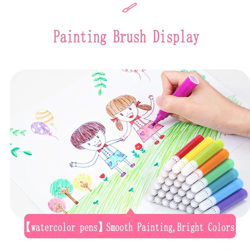 208 Crayons de Couleur Aquarellables pour Dessin, Esquisse et Peinture - Rose