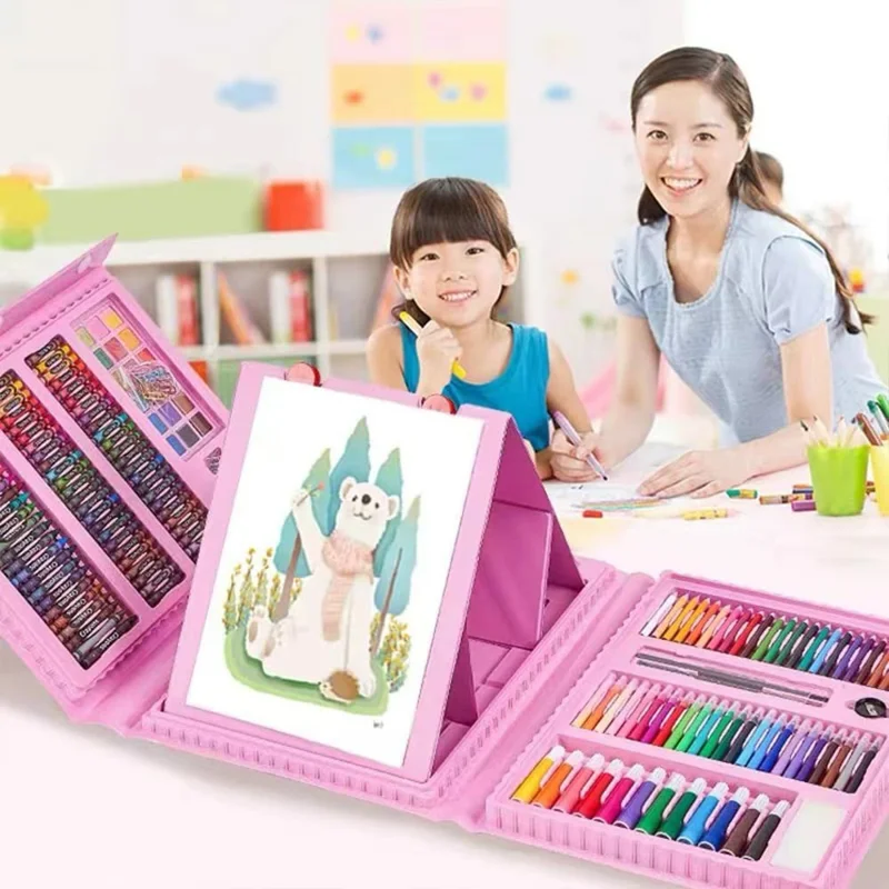 208 Crayons de Couleur Aquarellables pour Dessin, Esquisse et Peinture - Rose