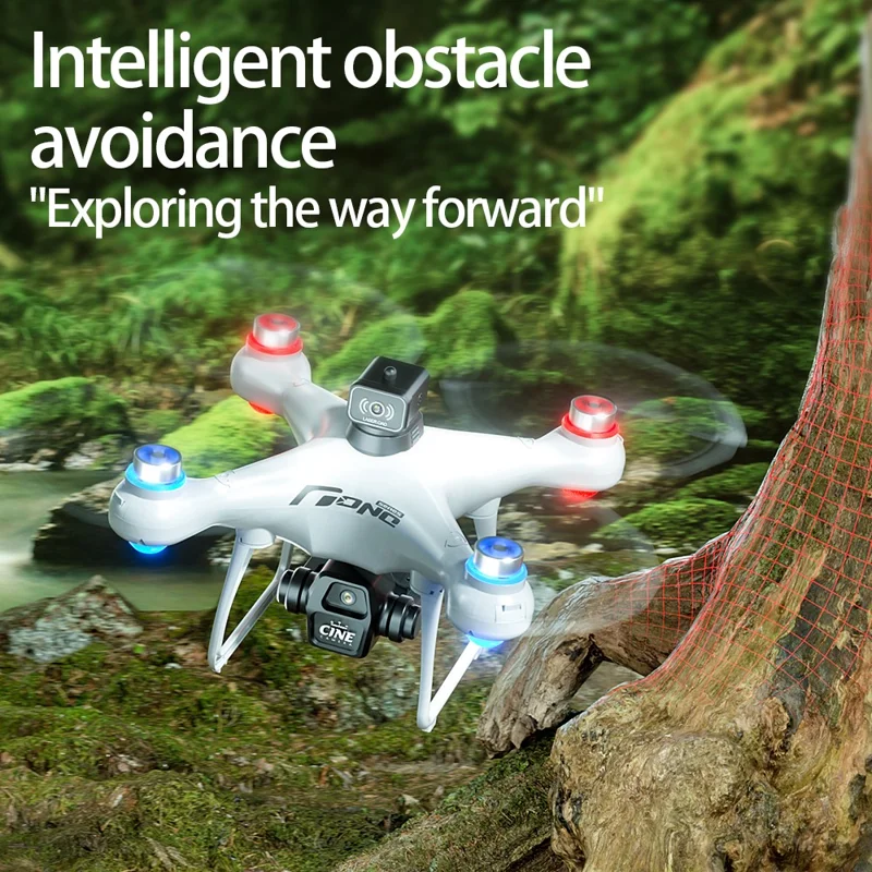E55 4K HD Dual Camera Quadcopter Optical Flow Positioning WiFi FPV Brushless Motor Drone, Single Battery - Black