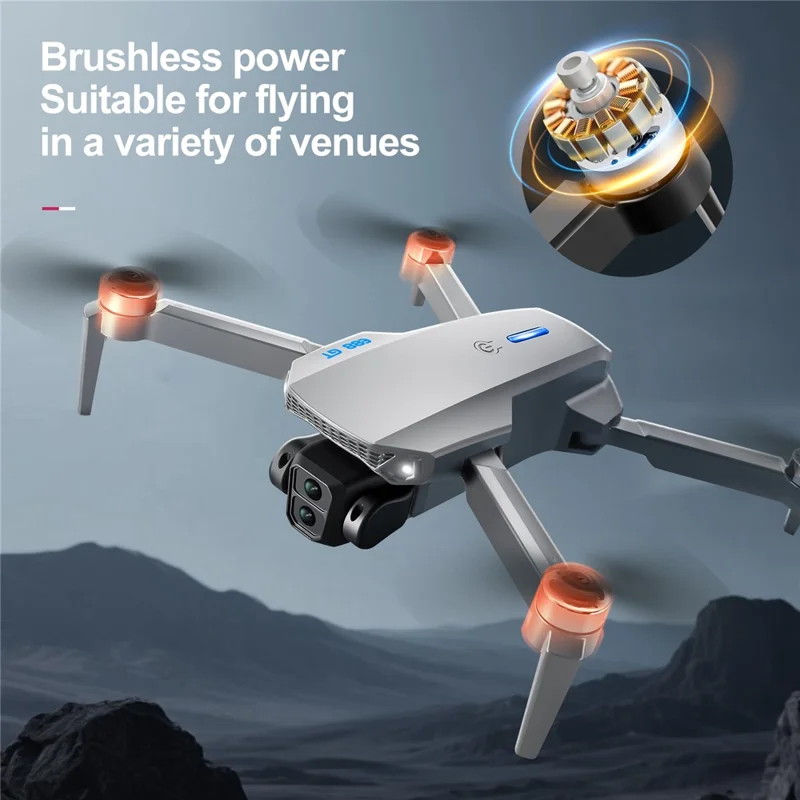 E88 GT Drone Quadricottero Pieghevole RC con Mantenimento dell'Altitudine, Modalità Senza Testa, Telecomando con Ampio Display, Singola Batteria - Nero