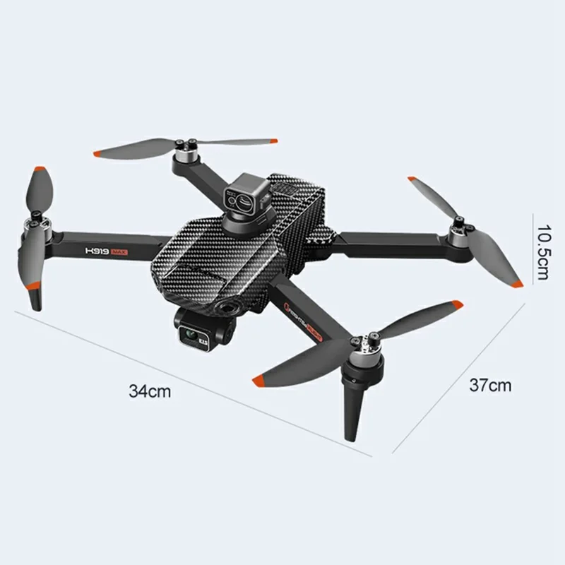 K919MAX Laser Obstacle Avoidance Aerial Photography 4K HD Drone 3-Axis Gimbal Brushless Quadcopter, Single Battery