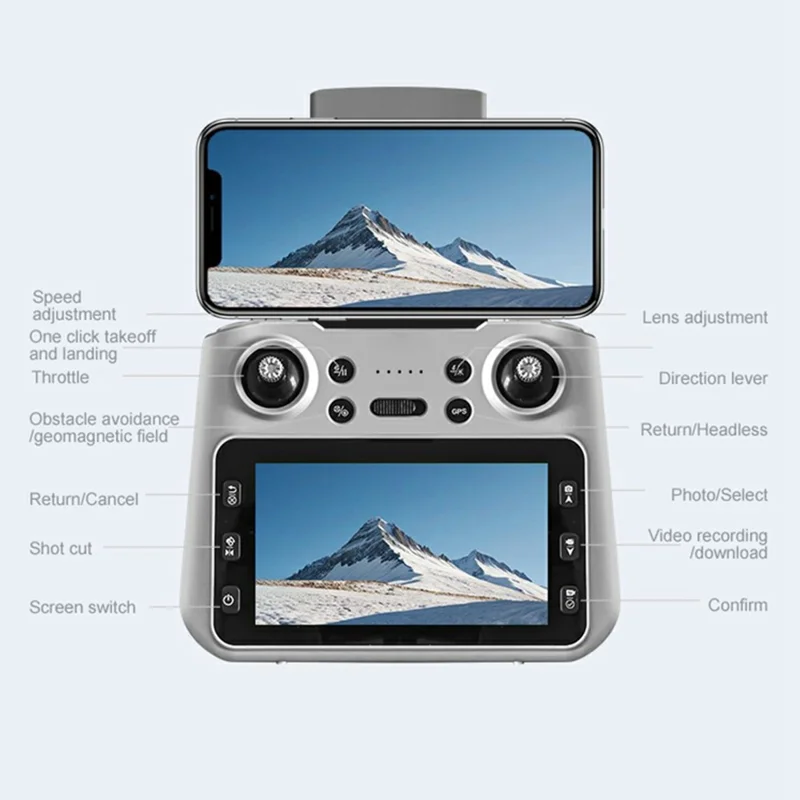 K919MAX Laser Obstacle Avoidance Aerial Photography 4K HD Drone 3-Axis Gimbal Brushless Quadcopter, Single Battery