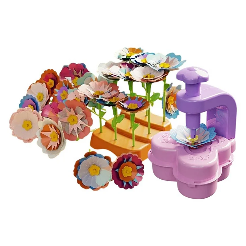 2629-T38A Kreative DIY Blumenpresse für Kinder Handgemachtes Blumenarrangement Set Lernspielzeug Geschenk