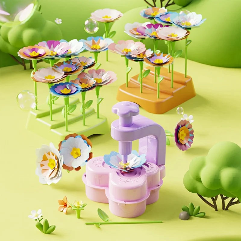 2629-T38A Kreative DIY Blumenpresse für Kinder Handgemachtes Blumenarrangement Set Lernspielzeug Geschenk
