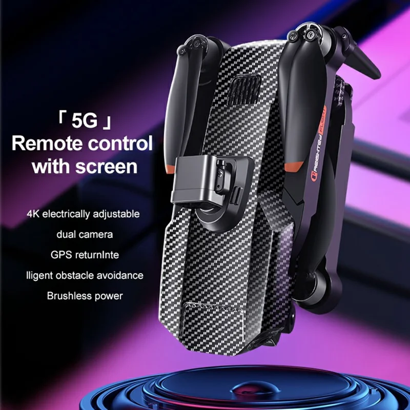 K919MAX Infrared Obstacle Avoidance Aerial Photography 4K HD Drone 3-Axis Gimbal Brushless Quadcopter, Single Battery
