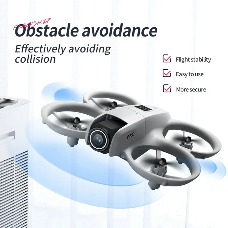 i1PRO 4K HD Camera Drone Intelligent Obstacle Avoidance Kids RC Quadcopter Mini Aircraft Toy, 1 Battery