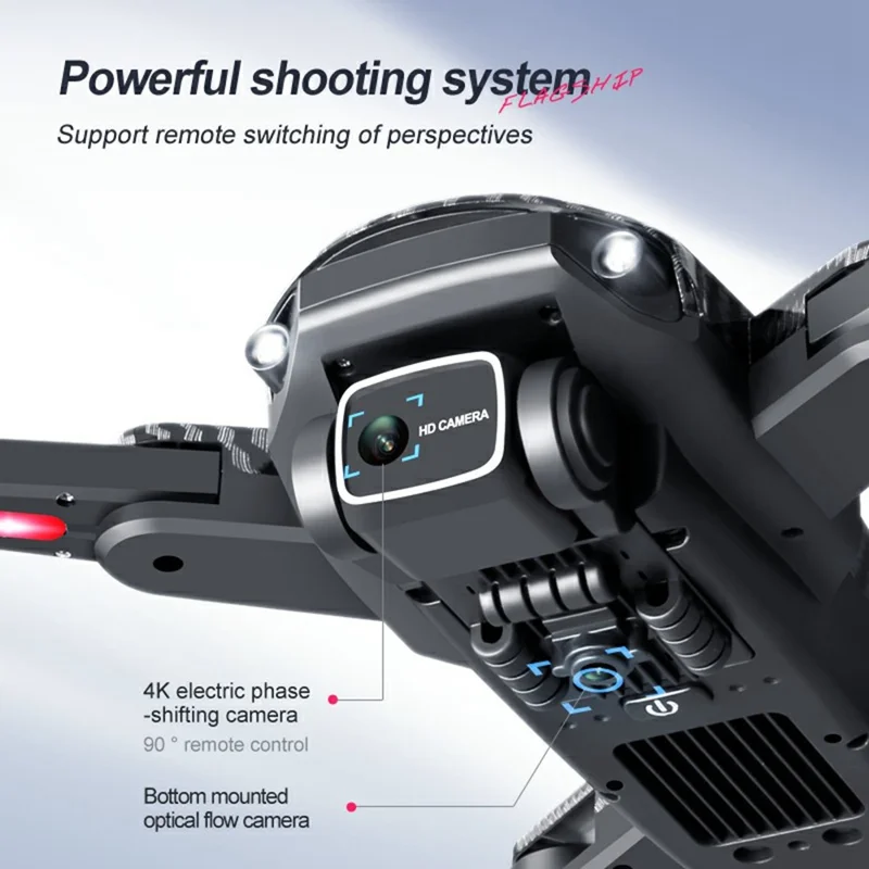 K611 MAX 4K HD Luftbildfotografie Faltbarer Quadcopter mit Hinderniserkennung, Karbonfaser-Textur Drohne, 2 Batterien