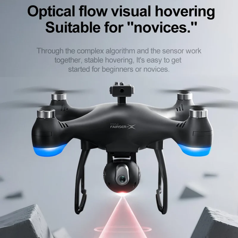 4DRC 4D-F1 HD Camera Obstacle Avoidance Optical Flow Positioning Remote Control Aircraft with Dual Battery
