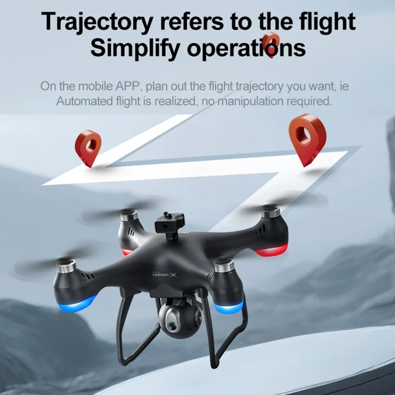 4DRC 4D-F1 HD Camera Obstacle Avoidance Optical Flow Positioning Remote Control Aircraft with Dual Battery