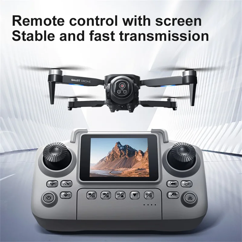 D18 Brushless Quadcopter Obstacle Avoidance Drone 4K Camera WiFi FPV RC Aircraft, Dual Battery - Black