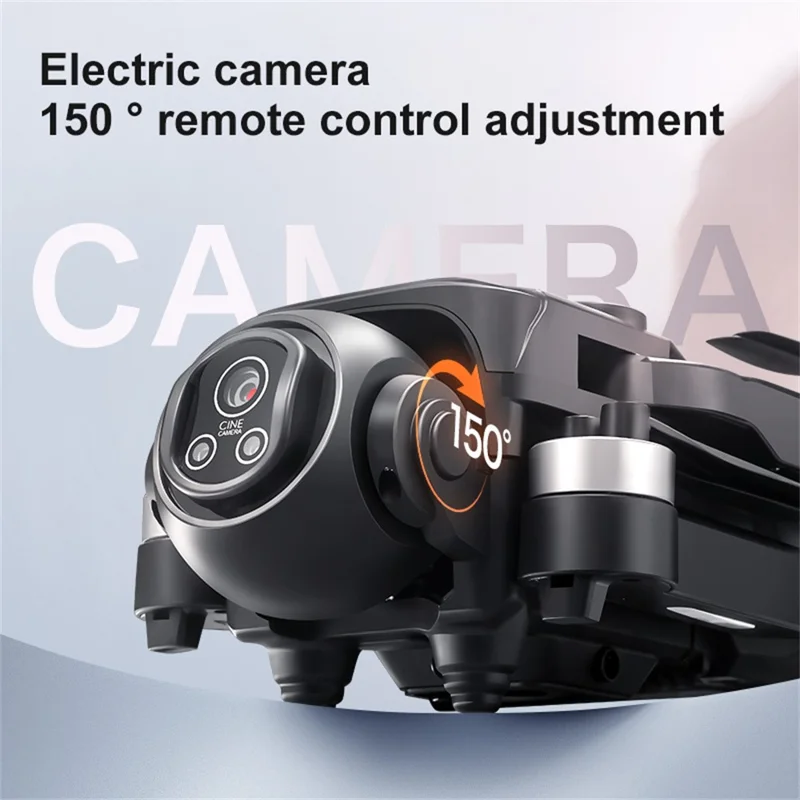D18 Brushless Quadcopter Obstacle Avoidance Drone 4K Camera WiFi FPV RC Aircraft, Dual Battery - Black