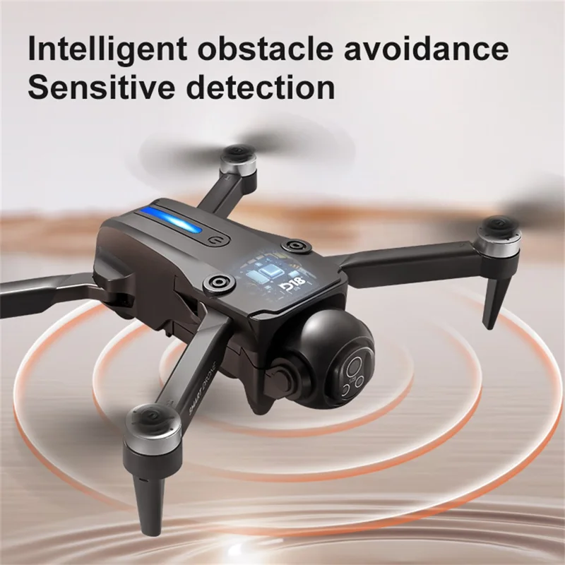 D18 Brushless Quadcopter Obstacle Avoidance Drone 4K Camera WiFi FPV RC Aircraft, Dual Battery - Black