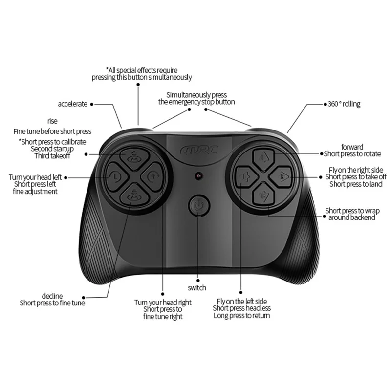 4DRC 4D-V55 4 Motors Remote Control Flying Sword Aircraft with Cool LED Light, No Camera (Single Battery) - Pink