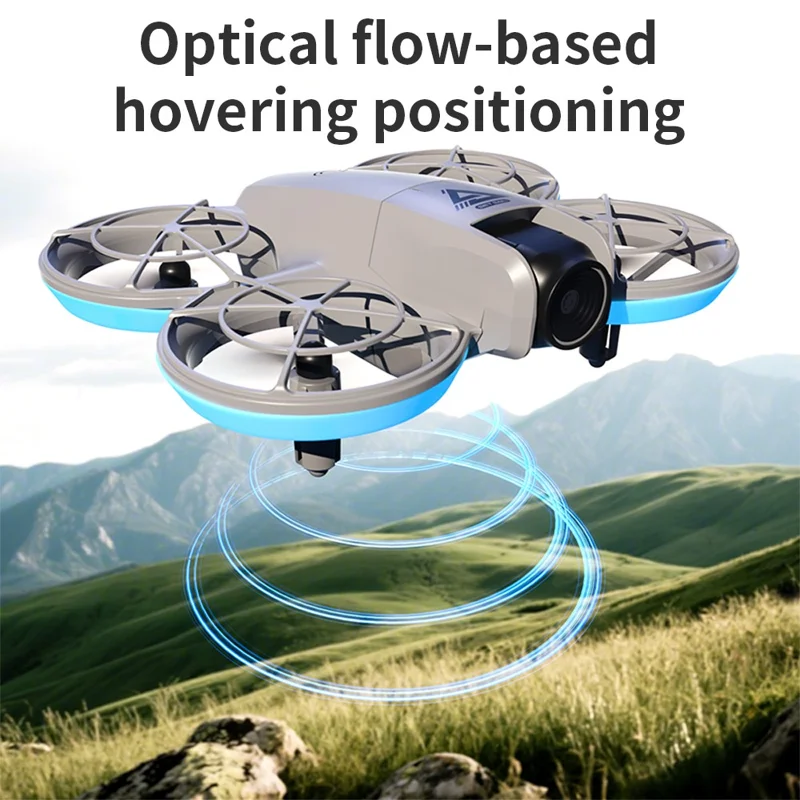 E69 Mini RC Drone Optical Flow Aerial Photography FPV Aircraft with Screen Controller, 3 Battery
