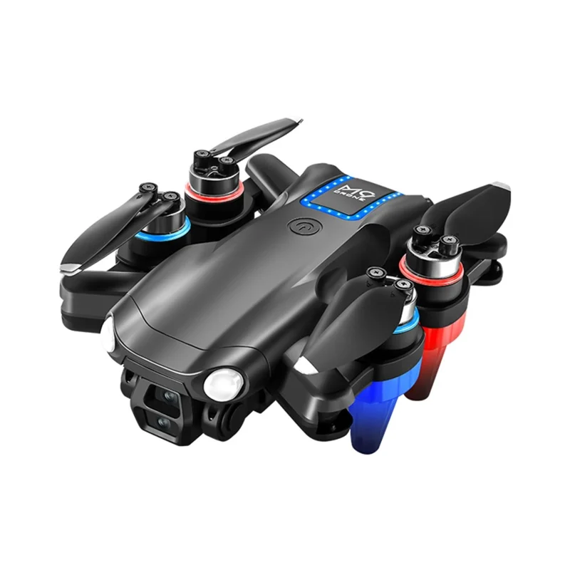 Drone FPV à moteur brushless M9 avec flux optique, évitement d'obstacles, double caméra HD, quadricoptère pliable avec contrôleur à écran, 1 batterie