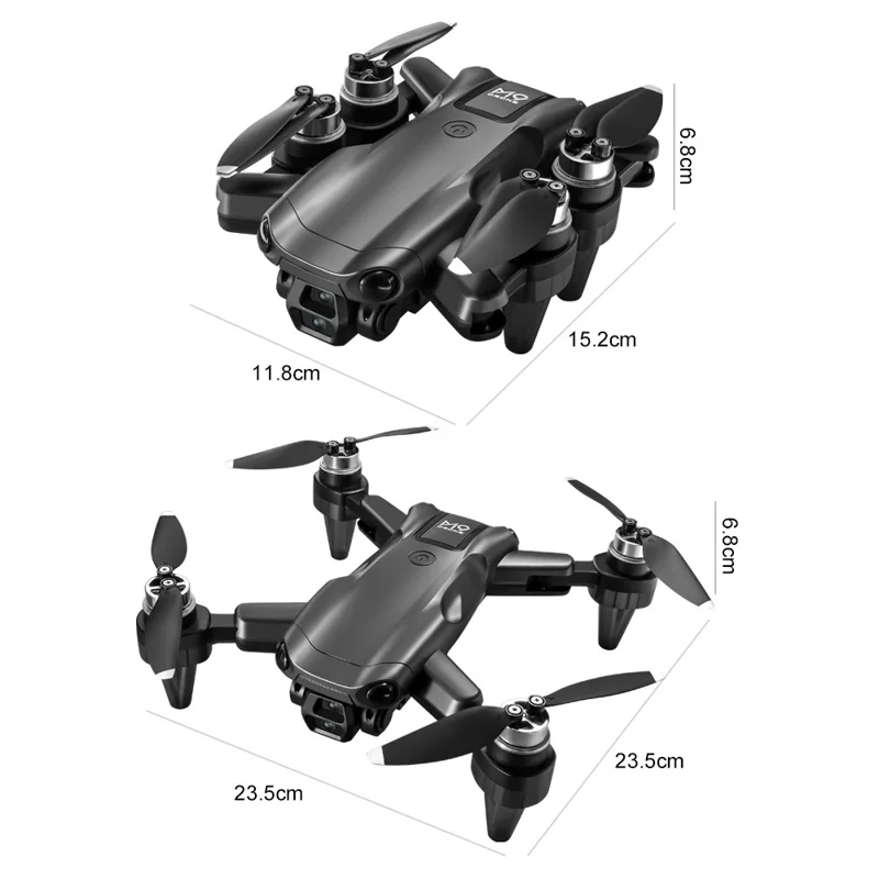 M9 Brushless Motor FPV Drone Optical Flow Obstacle Avoidance Dual HD Camera Foldable Quadcopter with Screen Controller, 3 Batteries