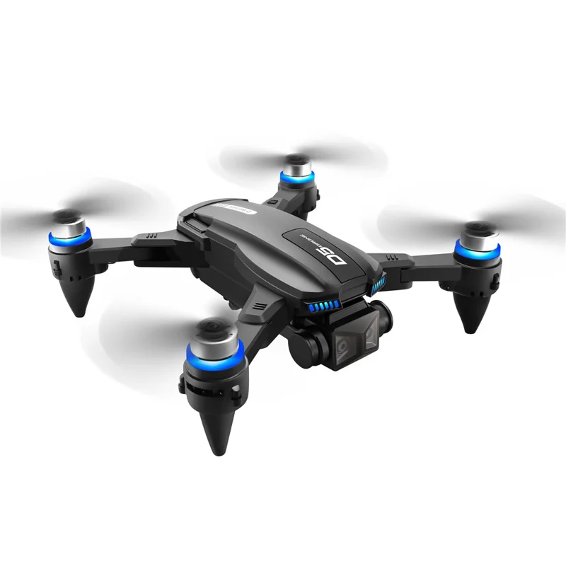 Cuadricóptero de fotografía aérea D5 HD con evitación de obstáculos, sin escobillas, con pantalla y controlador, 1 batería