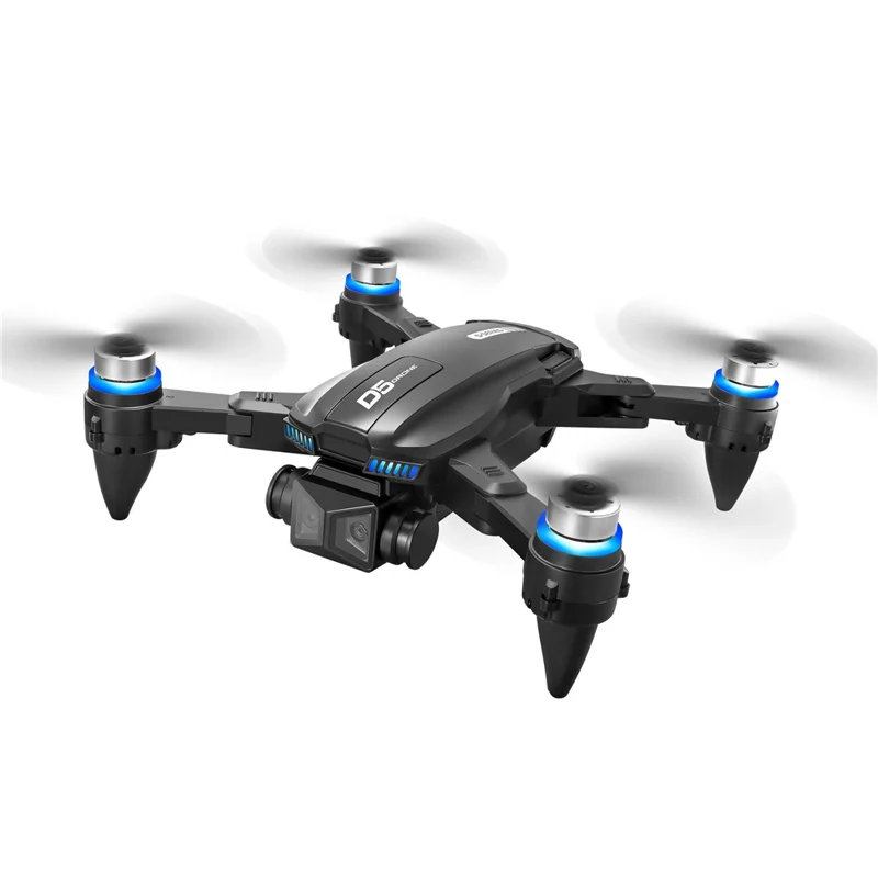 D5 HD Dron Cuadricóptero de Fotografía Aérea con Evitación de Obstáculos, Brushless, Controlador con Pantalla, 2 Baterías