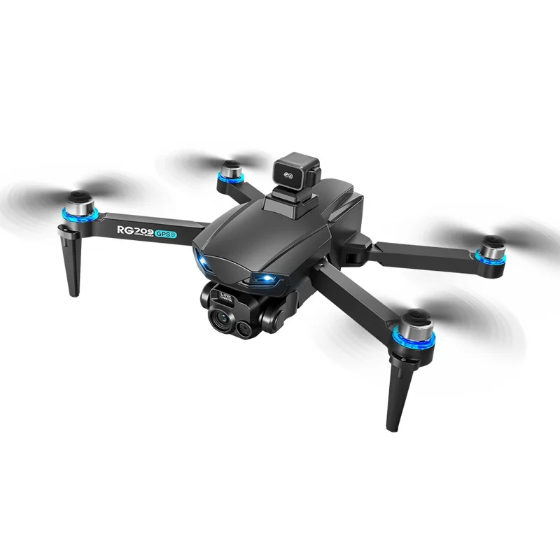 RG709Pro GPS Drone Laser Obstacle Avoidance Brushless Motor Aircraft with 4.5 Inch Screen Controller, 1 Battery