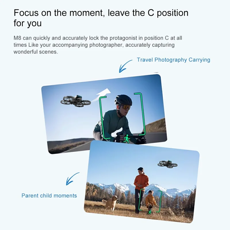 M8 Dual Camera HD Aerial Photography Foldable Drone Obstacle Avoidance WiFi FPV Aircraft with Screen Controller, with 2 Batteries