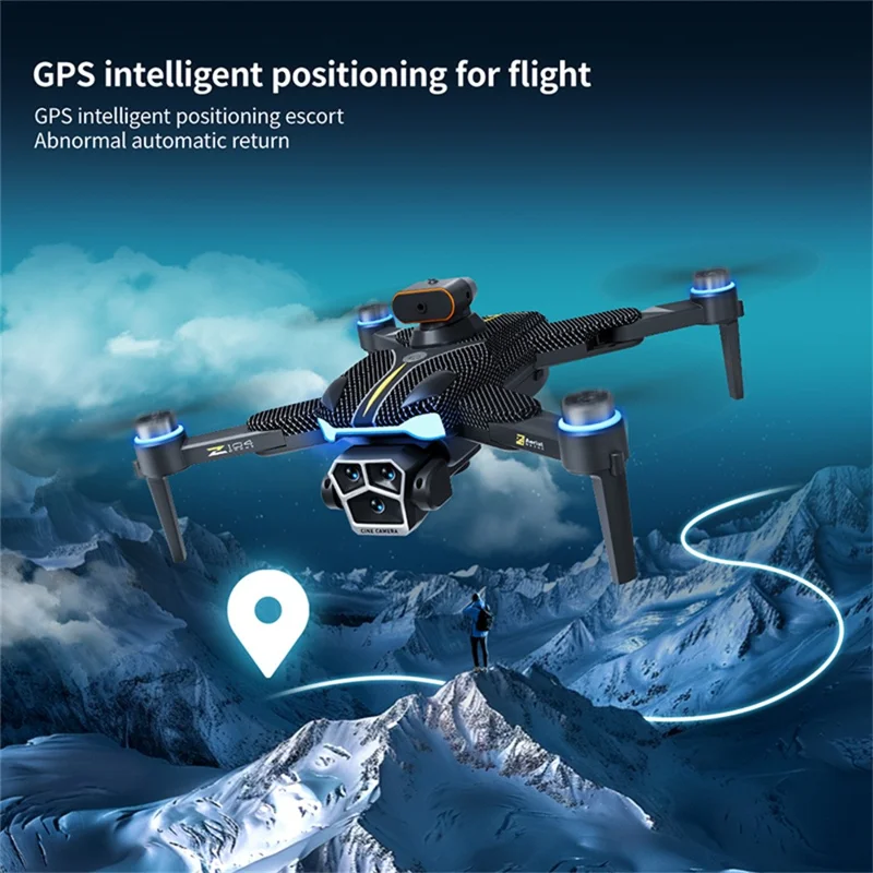 Z104 GPS-Drohne mit 4,5-Zoll-Bildschirm-Fernsteuerung, HD-Luftaufnahmen, bürstenloser Quadcopter, mit 3 Batterien