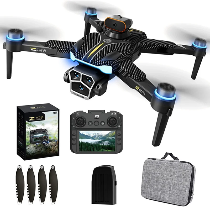 Стандартная версия Z104 Brushless Drone с 4,3-дюймовым экраном пульта дистанционного управления, оптическое позиционирование, летательный аппарат, 1 батарея