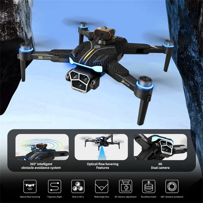 Стандартная версия Z104 Brushless Drone с 4,3-дюймовым экраном пульта дистанционного управления, оптическое позиционирование, летательный аппарат, 1 батарея