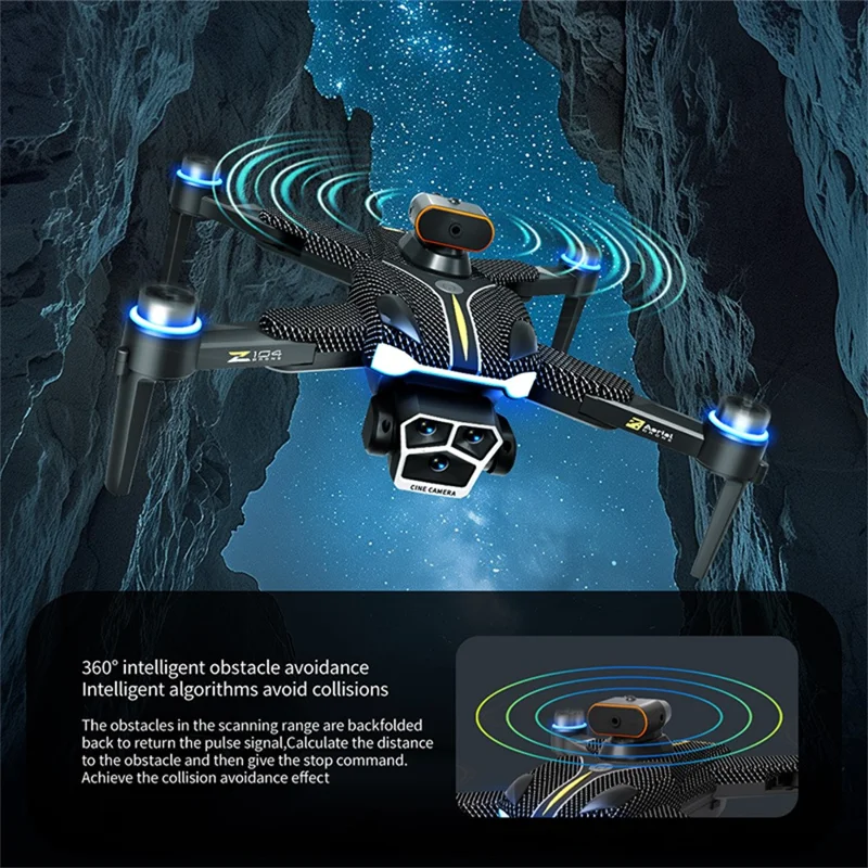 Стандартная версия Z104 Brushless Drone с 4,3-дюймовым экраном пульта дистанционного управления, оптическое позиционирование, летательный аппарат, 1 батарея
