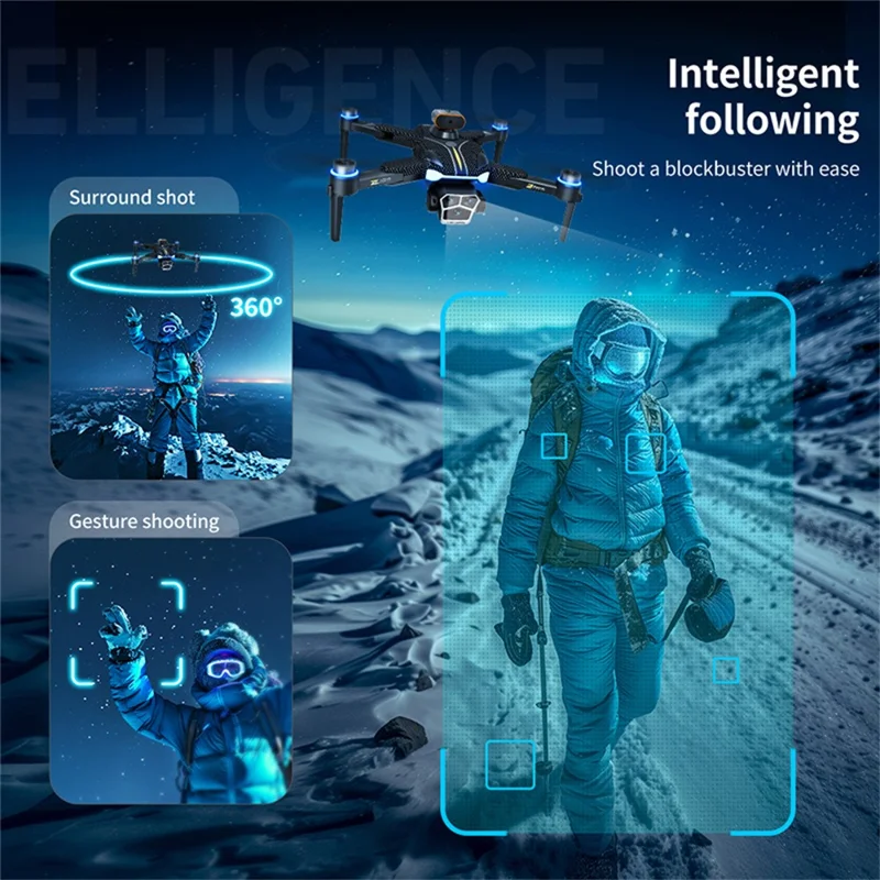 Drone Brushless Versão Padrão Z104 com Controle Remoto de Tela de 4,3 Polegadas, Posicionamento de Fluxo Óptico, Aeronave com 3 Baterias