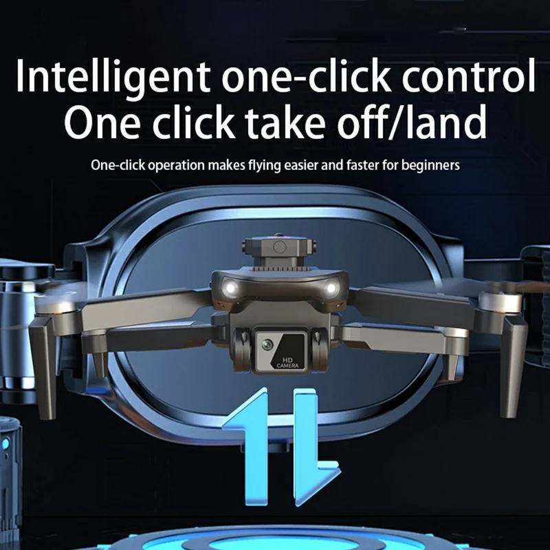 Z102 EIS Gimbal Foldable RC Quadcopter Dual Camera Optical Flow Positioning Brushless Drone, with 1 Battery - Black