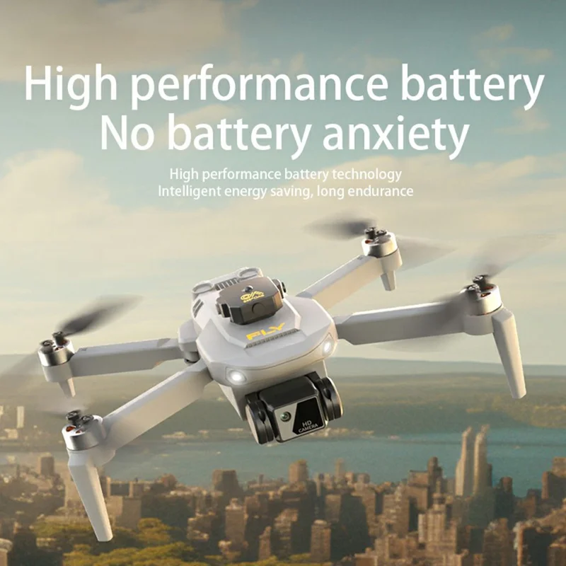 Z102 EIS Gimbal Foldable RC Quadcopter Dual Camera Optical Flow Positioning Brushless Drone, with 2 Batteries - Black