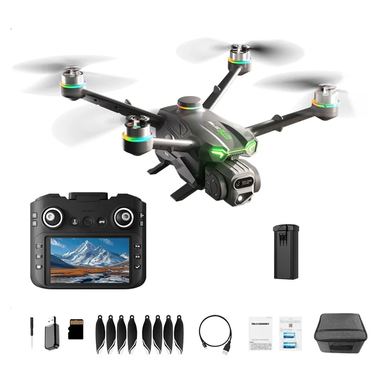 GT6 MAX Drone GPS a Doppia Fotocamera con Evitamento Ostacoli, Aereo RC Brushless con Schermo Remoto da 5,64 Pollici, con 1 Batteria