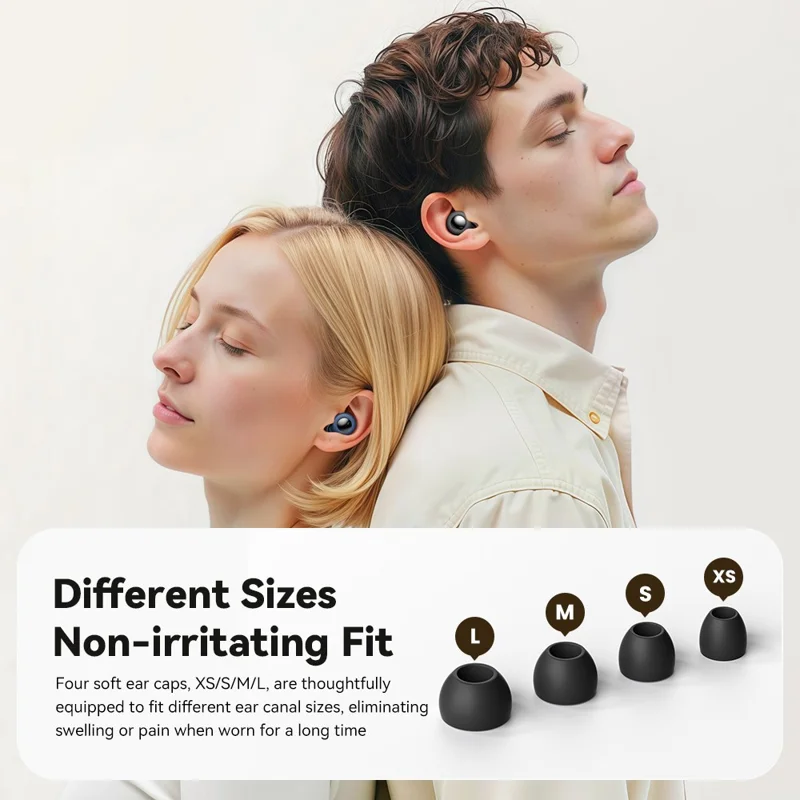 ESSAGER Noise Cancelling Sleeping Earplugs Noise Insulation Silicone Ear Protectors with Storage Case - Black