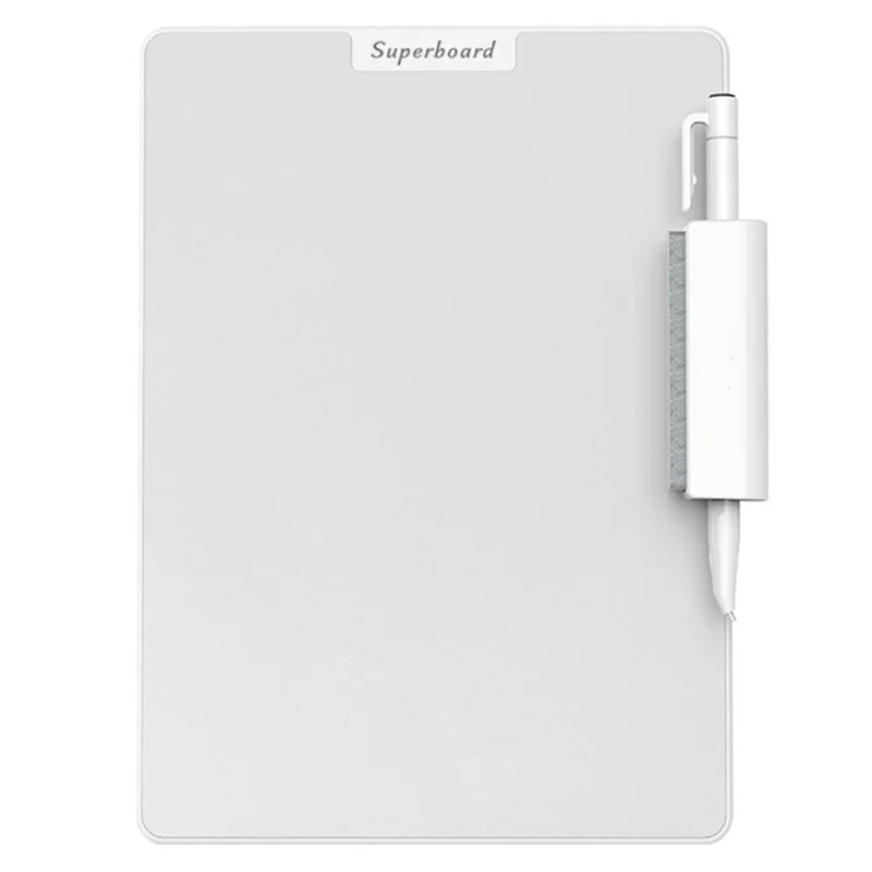 Quadro Magnético de Desenho com Caneta e Borracha, Plástico ABS de 10 Polegadas, Branco