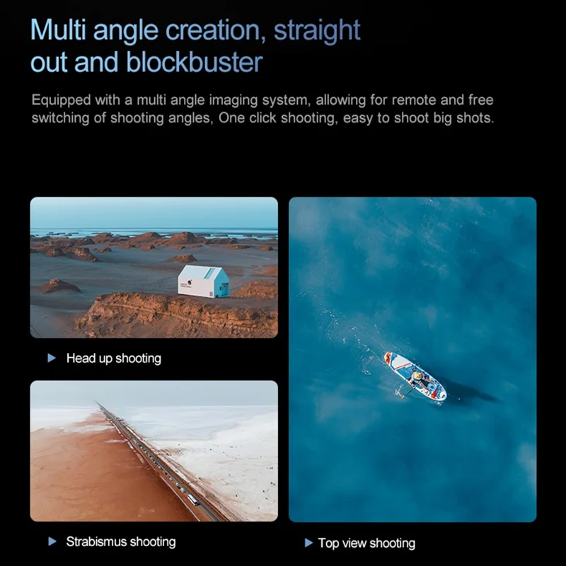 RG708MAX طائرة مسيرة بدون طيار بمحركات فرش ببطارية واحدة وشاشة تحكم 4.5 بوصة مع تثبيت بصري ثنائي المحور ونظام تحديد المواقع GPS بدون مستشعر تجنب العوائق